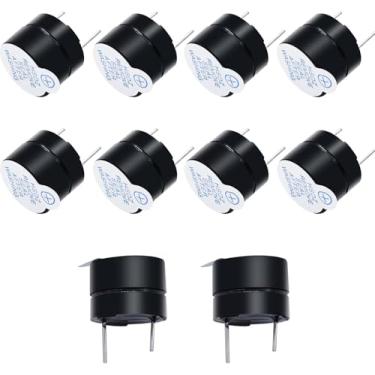 Imagem de Pacote com 10 Buzzer DC5V, alarme de campainha, campainha de alto-falante, campainha piezoelétrica passiva para componentes eletrônicos de impressora de computador