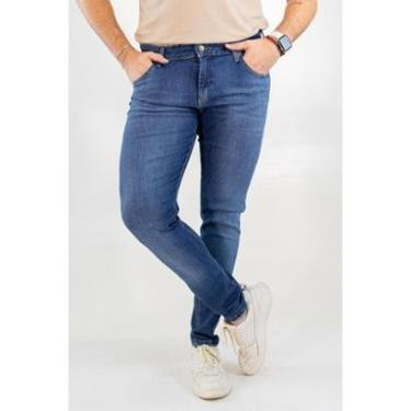 Imagem de Calça Masculina Jeans Skinny Azul Médio Elastano Anticorpus-Masculino