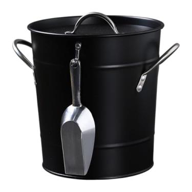 Imagem de YWJLQH Double Wall Ice Bucket Party Beverage Tub Wine Balde Chiller Drink Tub Kitchen, Preto