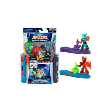 Imagem de Legends of Akedo Power Storm - Versus Pack - 2 Mini Battling Warriors and 2 Battle Controllers - Burndown Versus Shred Head