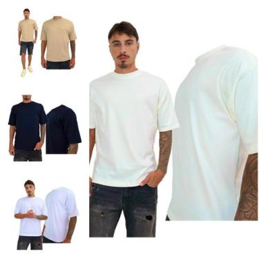 Imagem de Kit 4 Peças Camisetas Oversized Lisas  Premium  Streetwear - CJ WEAR, 