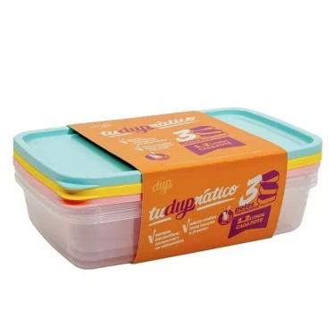 Imagem de Conjunto de 3 Potes Hermético Denver Dup - 1,2L