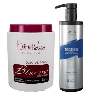 Imagem de Forever Liss Botox Argan 900g + Wess Nano Passo 2 - 500ml