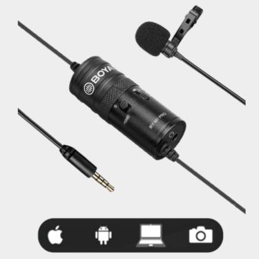 Imagem de Microfone Lapela Profissional Celular Stereo P3 C/Cabo