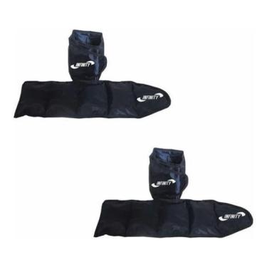 Imagem de Peso Para Perna Tornozeleira Profissional Kit 2Kg E 4Kg Par