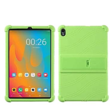 Imagem de QYiiD Capa para tablet ALLDOCUBE iPlay 40 de 10,4 polegadas, capa protetora de silicone leve para crianças macia contra choque para iPlay 40, verde