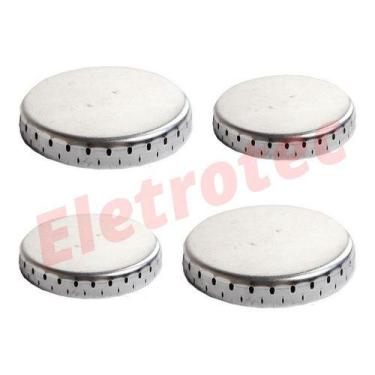 Imagem de Kit 4 Espalhadores De Alumínio P/ Fogão Continental 2gd 2pq - NoBrand