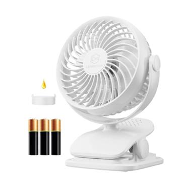 Imagem de Shinebella Ventilador De Encaixe Operado Por Pilhas Aa Com Aroma, 4 Velocidades, Ventiladores Pessoais Pequenos De 5 Polegadas Para Carrinho De Bebê, Alimentado Por Usb, Silencioso, Rotação De 360°