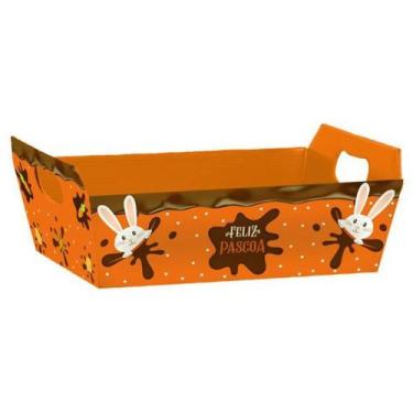 Imagem de Cesta de Papel Chocolatier P 21,5X8X15CM Pacote com 4 - Xingo Embalage
