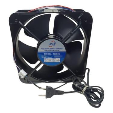 Imagem de Ventilador Cooler Microventilador 200x200x60mm Bivolt 110v 220v Cabo E