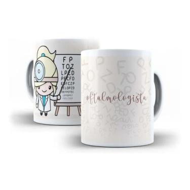 Imagem de Caneca Porcelana Médico Oftalmologista Profissão Coleção Cute Presente