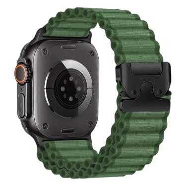 Imagem de Pulseira Alpine Loop para Apple Watch Ultra 2/Ultra para homens de 49 mm, 46 mm, 45 mm, 44 mm, 42 mm, 41 mm, 40 mm e 38 mm, pulseira esportiva de nylon com fivela paraquedas para iWatch séries 10 9, 8