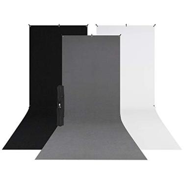 Imagem de Westcott Kit de pano de fundo de varredura X-Drop pacote com 3 unidades (1,5 m x 30,5 cm) de montagem rápida, fundo portátil para fotografia de retrato e fotos de cabeça