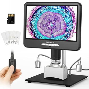 Imagem de Andonstar Microscópio digital HDMI de 10,1 polegadas AD207S-10, microscópio de soldagem, microscópio de moeda para moedas de erro, kit de microscópio eletrônico