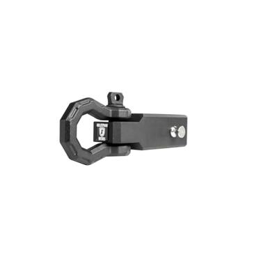 Imagem de BulletProof Hitches - Receptor de engate de manilha de 7,6 cm com classificação de 10 kg e anel em D/manilha - Manilha de engate de reboque para receptores de 7,6 cm - resistente, aço sólido