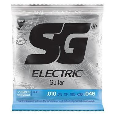 Imagem de Encordoamento Sg Guitarra 010 Niquel c/palheta 5198 - Izzo