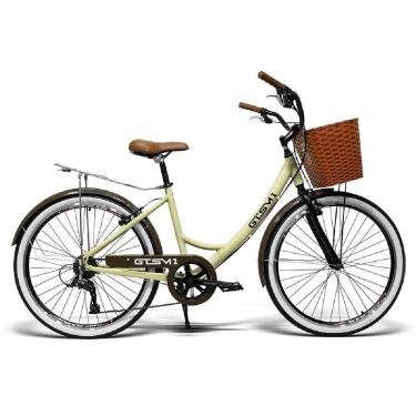 Imagem de Bicicleta GTS M1 KS Retrô Aro 26 - Câmbio TSI - 7 Marchas-Unissex