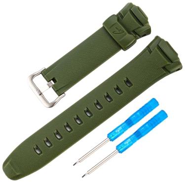 Imagem de Pulseira de relógio de substituição para Casio G-Shock GW-M500/510/520/530, MTG-900/910/930/940/9300 Atomic Solar Watches (Armygreen)