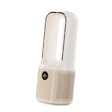 Imagem de Bothyi Ventilador de mesa sem lâminas, recarregável, grande angular, portátil, silencioso, 9 velocidades, para viagens de verão, dormitório, escritório, Ouro