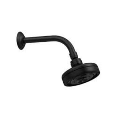 Imagem de Chuveiro Acqua Plus Com Tubo De Parede Preto 1990.BL.STD.MT - Deca