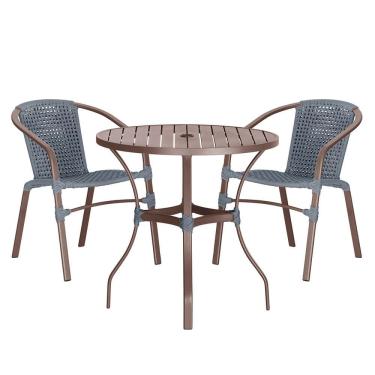 Imagem de 02 Cadeiras Floripa e Mesa Roma Trama 