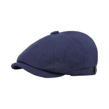 Imagem de Boina de Algodão Casual - 4 Cores - Chapéu Quente para Outono/Inverno,