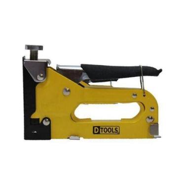 Imagem de Grampeador Manual Grampeadeira Profissional Madeira - Dtools