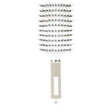 Imagem de Pente para massagem no couro cabeludo, escova de nylon para cabelo molhado e cacheado, desembaraçante para salão de cabeleireiro, ferramentas de modelagem (A4)