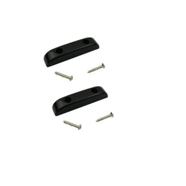 Imagem de Musiclily Descanso de dedo de plástico para polegar Fender Precision Bass e Jazz Bass, preto (pacote com 2)