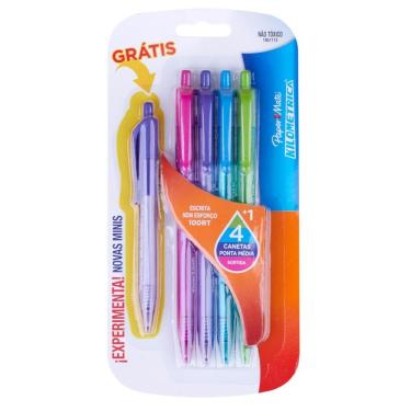 Imagem de Mini Caneta Retrátil Ink Joy com 4 Cores Paper