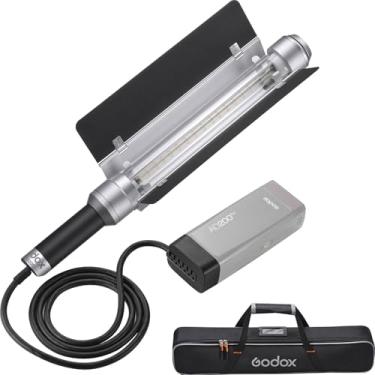 Imagem de Godox AD-S200 Stick Flash Head 200W 5800K para AD200, AD200Pro e AD200Pro II Pocket Flashes com porta de celeiro, bolsa de transporte