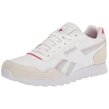 Imagem de Reebok Tênis masculino clássico Harman Run, tamanho 36, Branco/Vetor Vermelho/Cinza Frio, 41