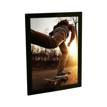 Imagem de Quadro Decorativo Skate Street Remada Foto Por Do Sol