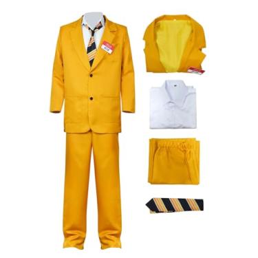 Imagem de Vaianie Mens Bob Cosplay Beetle Costume Men Yellow Suit The Shrinker Bob Costume Halloween Movies Character Costume