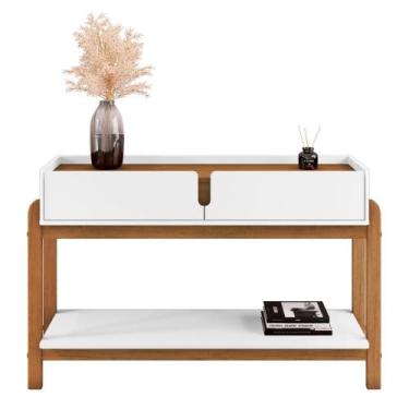 Imagem de Aparador para Sala Retrô Welch Branco Cedro - CASA H