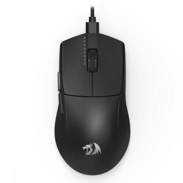 Imagem de Mouse Gamer Redragon King 1K Preto Com fio USB Tipo-C Removível 