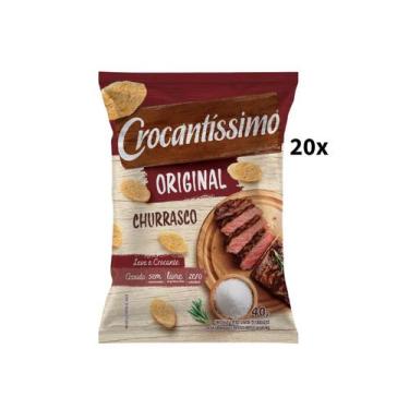 Imagem de 20 Unidades de Crocantíssimo 40g Escolha o Sabor, 20x CHURRASCO