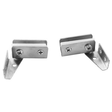 Imagem de LQ Industrial 2 peças dobradiças de metal 41 x 41 x 20 mm eixos de porta armário clipe de vidro portão sucção ímã forte acessórios de hardware