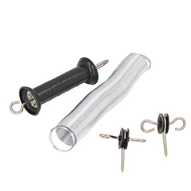 Imagem de Generic Kit de Portão de Cerca Elétrica, Cerca de Portas de Mola Eletrônica Acessório Galvanizado Elastic Portátil para Prado