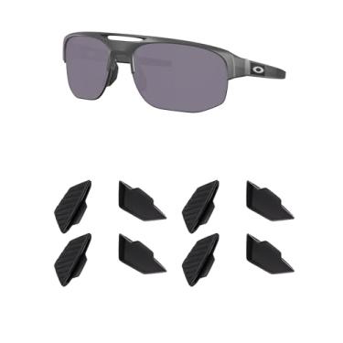 Imagem de Kygear 2 pares de peças de nariz de substituição de silicone preto compatíveis com óculos de sol Oakley Mercenary OO9424, almofadas de nariz de borracha de silicone antiderrapantes protetores de nariz