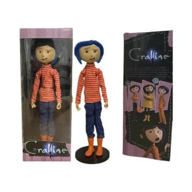 Imagem de Coraline Anime Boneca Figura Articulada Capa De Chuva Suéter Camisa Li