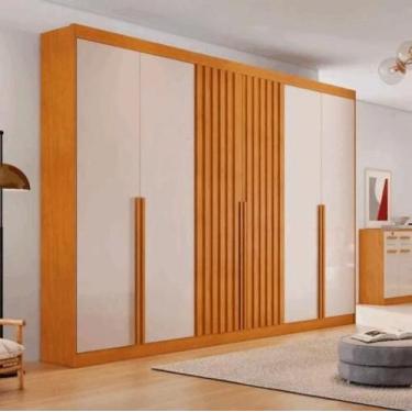 Imagem de Guarda roupa siena 06 pts. - nature/offwhite - BIANCHI MOVEIS