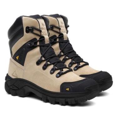 Imagem de Bota Adventure Cano Alto Couro Bovino Legitimo Solado Tratorado Biqueira Frontal Reforçada Coturno-Masculino