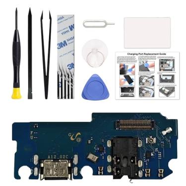 Imagem de Kit de substituição de porta de carregamento compatível com Galaxy A12 US Version, SM-A125F, SM-A125M, SM-A125U, SM-A125U1, SM-A125W Dock Board Conector USB-C, com manual de instruções, kit de
