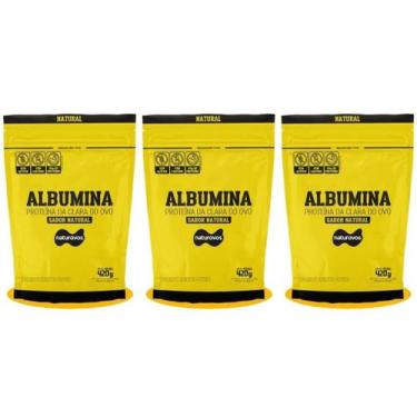 Imagem de Albumina - Clara de Ovos em Pó 420g - Naturovos (UEVO Nova Marca), Kit