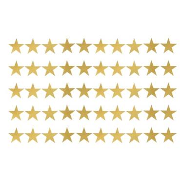 Imagem de Glitter Star Paper Cutouts Double Suded Sparkling Stars Decoration for Classroom Bulletin Board Decoração de parede de parede 50pcs Material de papel premium 15.2cm Tamanho (Ouro)