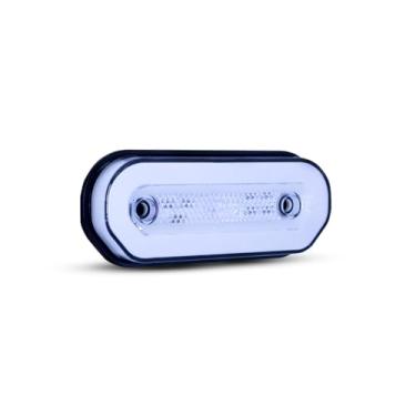 Imagem de Luz Lateral Verde Led Oval Bivolt Ologo Caminhão Carreta Cristal