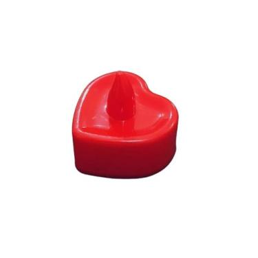 Imagem de Vela Plástica Coração Vermelho Com Led - Silver Plástic - HA340