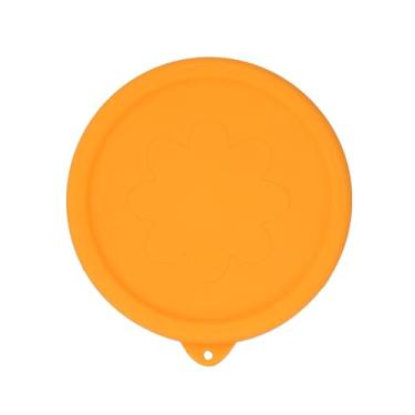 Imagem de Purekra 1 pacote com tampas de silicone adequadas apenas para tigelas de vidro esculpido Pyrex 7401-S com 3 xícaras, laranja