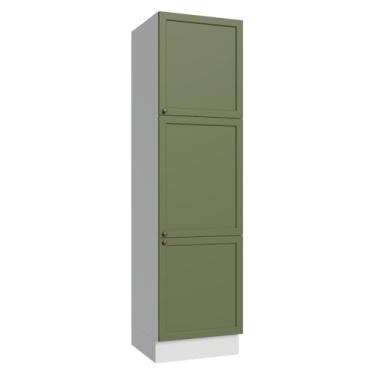 Imagem de Paneleiro 60 cm 3 Portas Branco/verde Vik Madesa